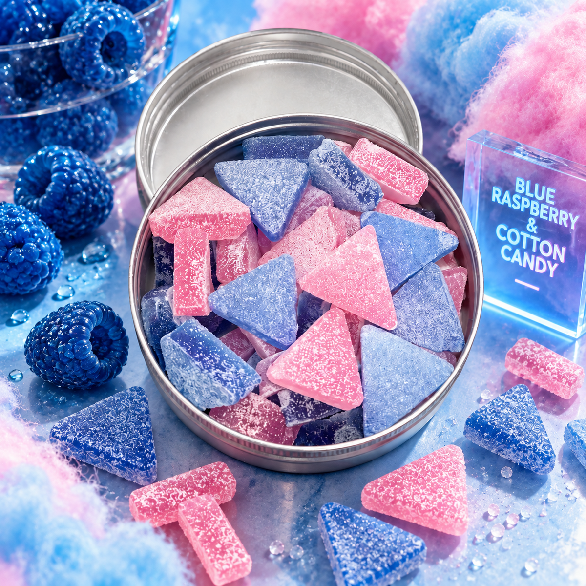 Poppin Crunch Sugar Free Mega Sour Candy Triangles