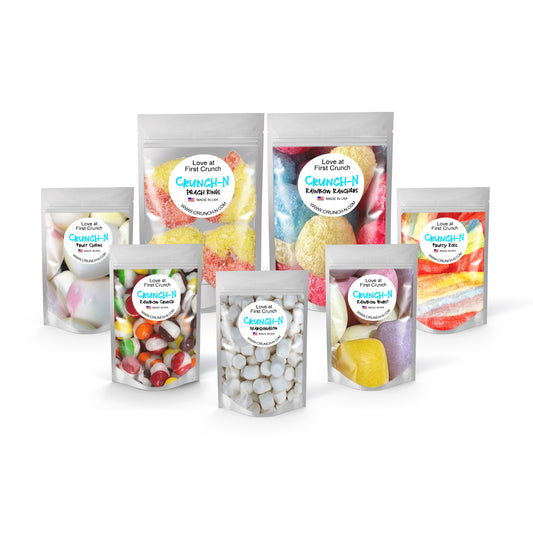 Crunch-N 7PCS Freeze Dried Candy Sample Pouch