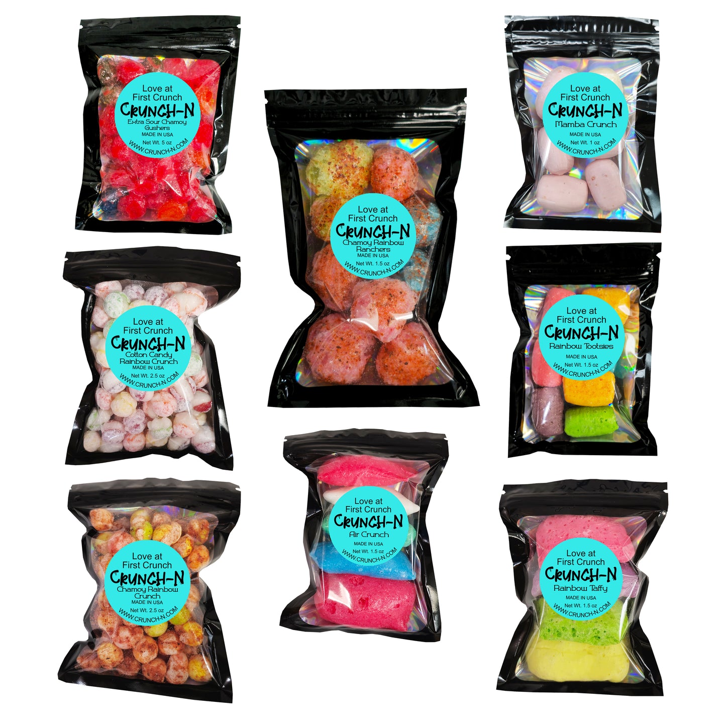 Crunch-N 8 Pcs Sweet to Sour Candy Sampler Pack