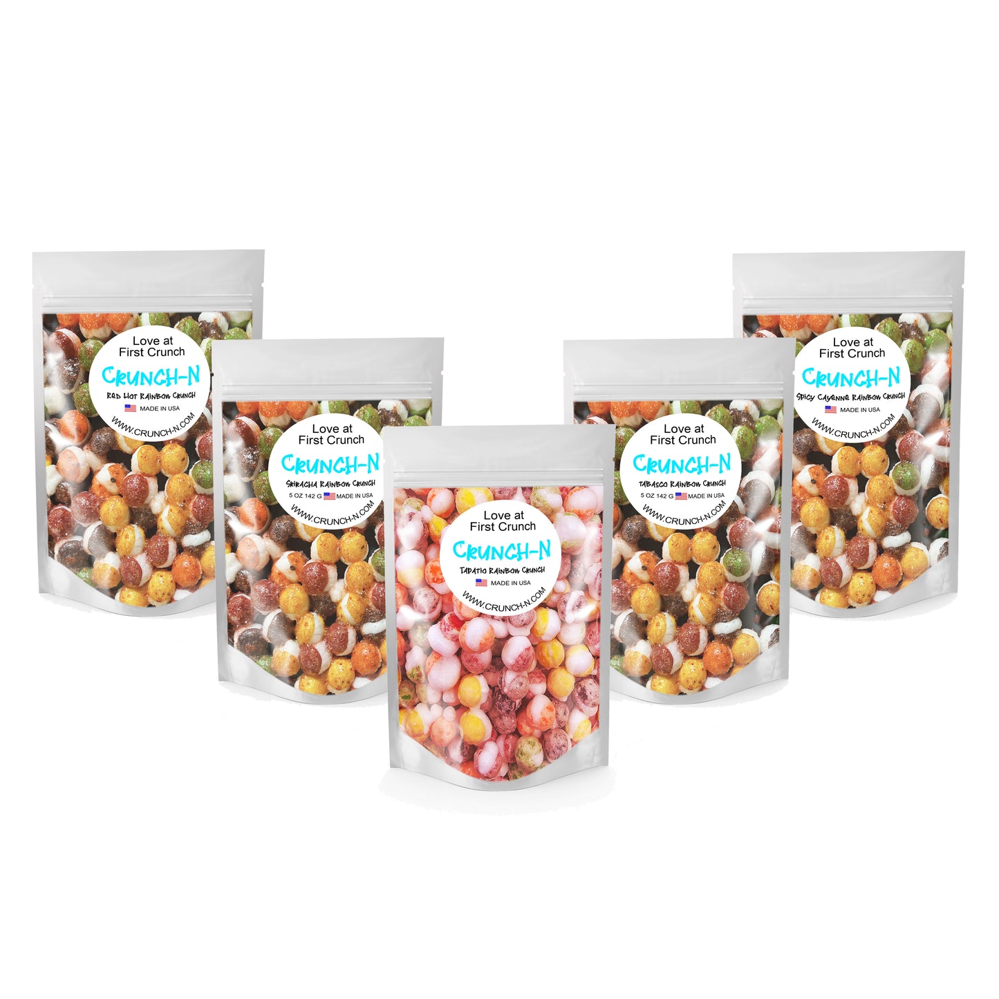 Crunch-N Spicy Rainbow Crunch 5 Pack Samplers