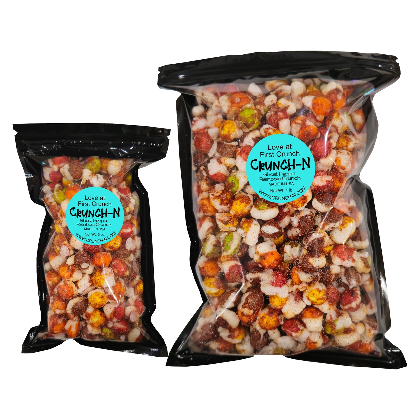 Crunch-N Freeze Dried Spicy Ghost Pepper Rainbow Crunch Candy Snacks