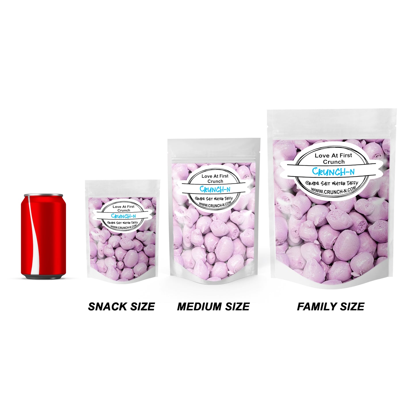 Grape Salt Water Taffy Freeze Dried Candy