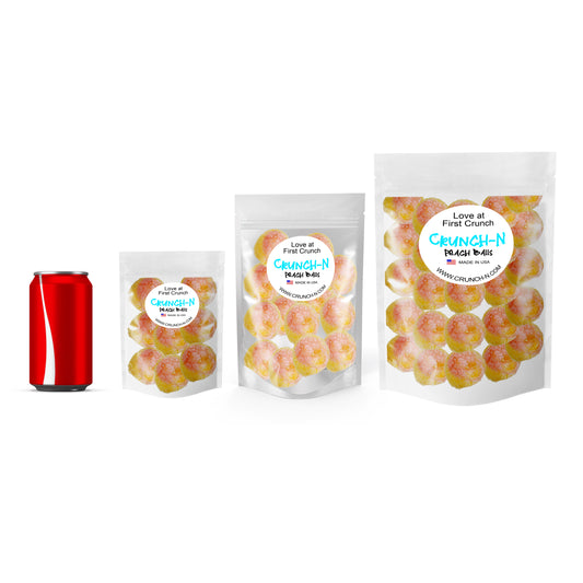 Crunch-N Peach Balls Freeze Dried Candy