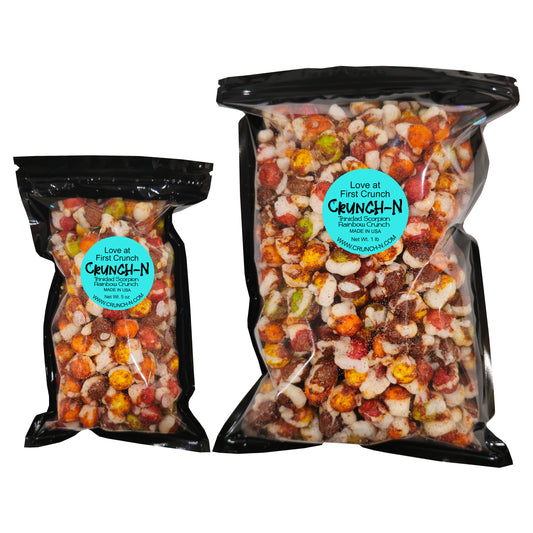 Crunch-N Freeze Dried Spicy Trinidad Scorpion Rainbow Crunch Candy Snacks