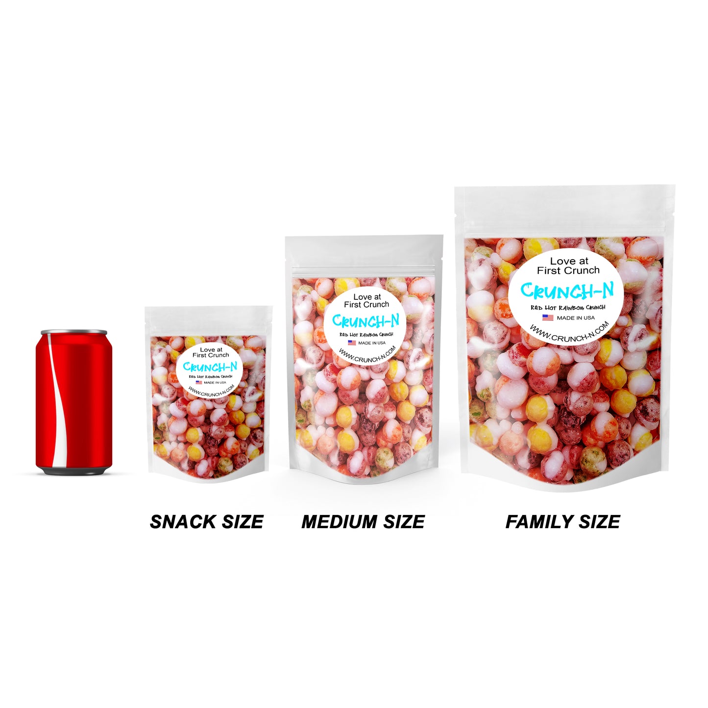 Red Hot Spicy Rainbow Crunch Freeze Dried Candy