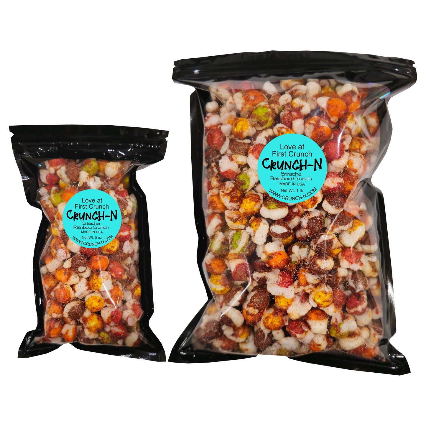 Crunch-N Freeze Dried Spicy Sriracha Rainbow Crunch Candy Snacks