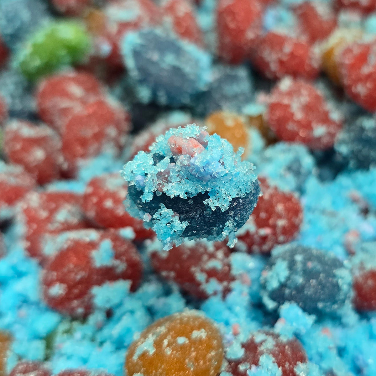 Poppin Crunch Intense Cotton Candy Gushers Candy Snacks 1 - 2 LBS - Choice of Sweet or Sour Bonbon Candies Corn Sugar