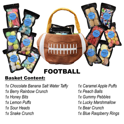 Crunch-N 12 Bags Variety Pack Freeze Dried Candy Bundle In A Sports Basket