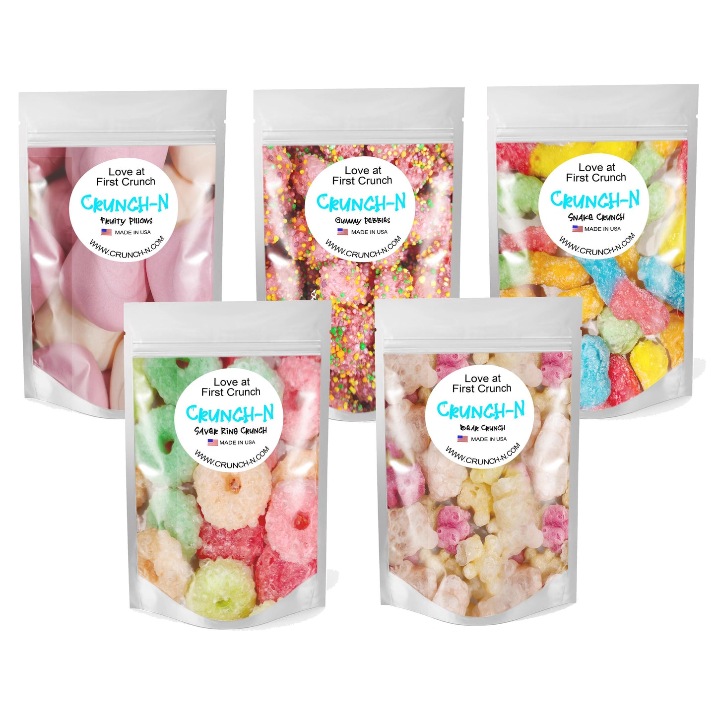 Cruncn-N Gummy 5 Pack Freeze Dried Candy