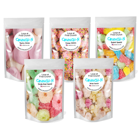 Cruncn-N Gummy 5 Pack Freeze Dried Candy