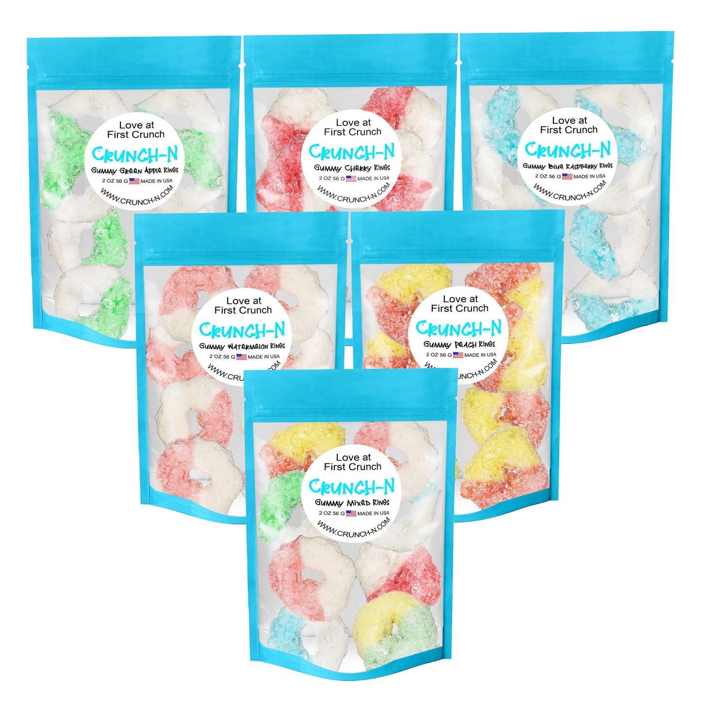 Crunch-N Gummy Rings Freeze Dried Candy Bundle