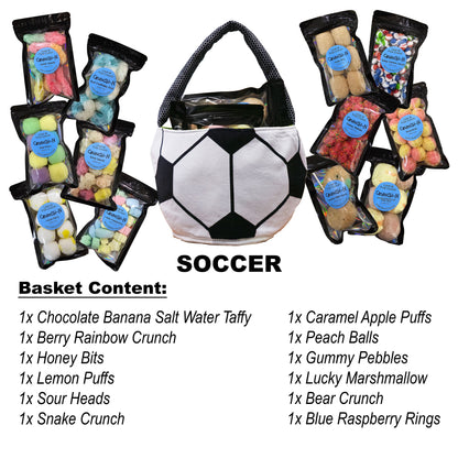 Crunch-N 12 Bags Variety Pack Freeze Dried Candy Bundle In A Sports Basket