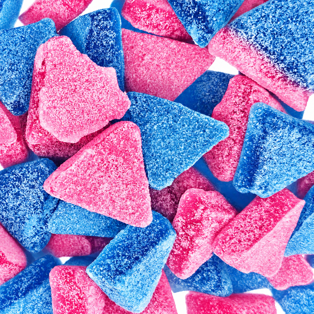 Poppin Crunch Sugar Free Mega Sour Candy Triangles