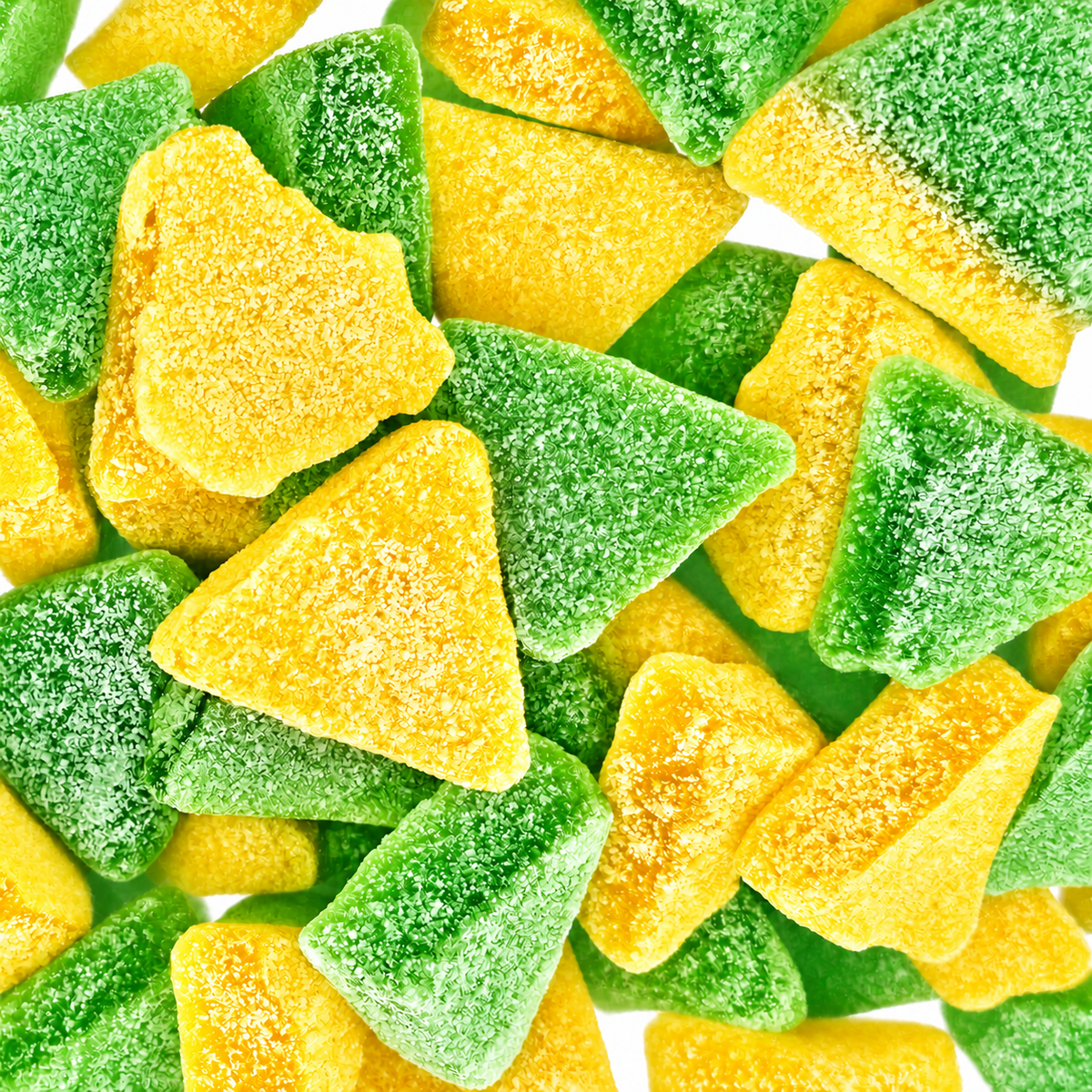 Poppin Crunch Sugar Free Mega Sour Candy Triangles
